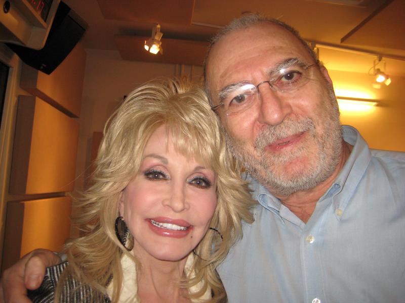 Dolly Parton and Leonard Lopate in the WNYC studios